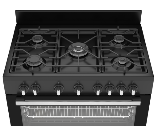 Defy stove 5 burner gas hob top view