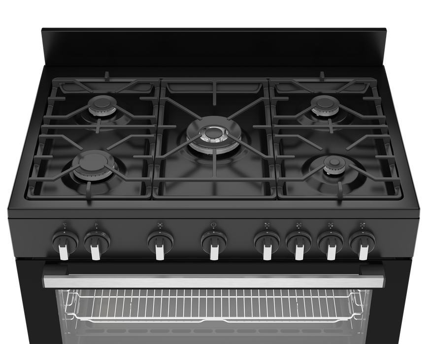 Defy stove 5 burner gas hob top view