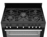 Defy stove 5 burner gas hob top view