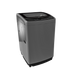 Gray washing machine on a white background