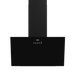 Defy 60cm inclined cooker hood black glass design