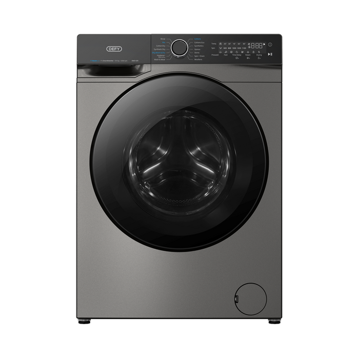 DEFY 9/5KG WASHER/DRYER STEAM CURE MANHATTAN GRAY DEFY