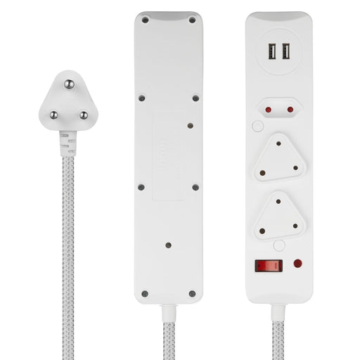 SWITCHED 3 WAY MEDIUM SURGE MULTIPLUG W/1X TYPE C ROBIATI DISTRIBUTION C