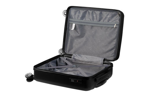 TRAVELWIZE 55CM MAPLE ABS LUGGAGE - BLACK ROBIATI DISTRIBUTION C