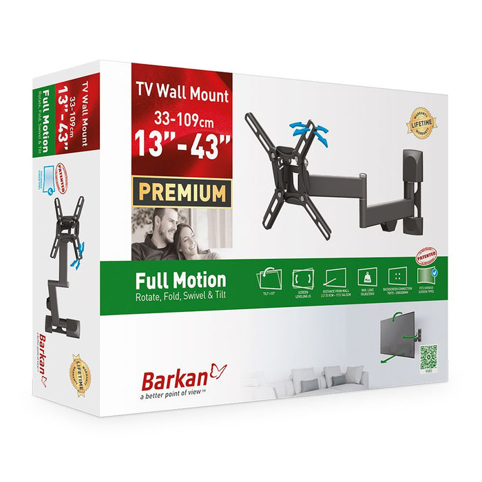 BARKAN FOUR MOVEMENT BRACKET UP TO 43" BARK