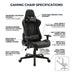 LINX SHADOW GAMING CHAIR 1270/1350 (H) x 710(W) x 660(D) (BL CDEN