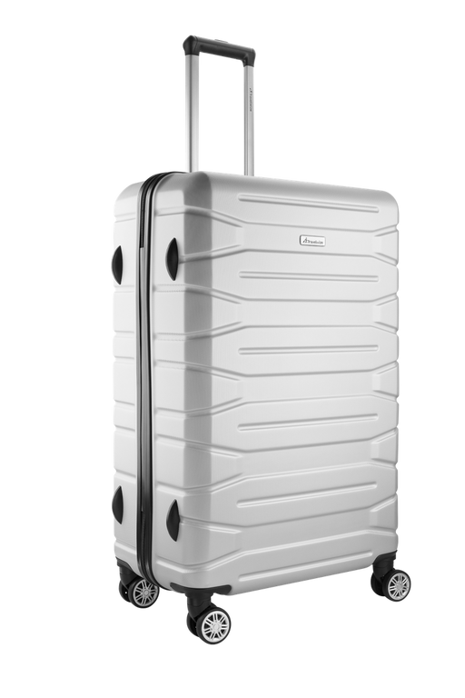 TRAVELWIZE 65CM CABANA ABS LUGGAGE - PLATINUM ROBIATI DISTRIBUTION C