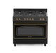 ELBA RUSTIC 90CM 5BRNR GAS/ELEC STOVE BLACK ELBA