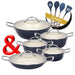 SNAPPY CHEF SUPERLIGHT CAST IRON COMBO, GREY SNAP