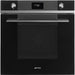 SMEG 60CM BLACK GLASS LINEA ELECTRIC OVEN SMEG