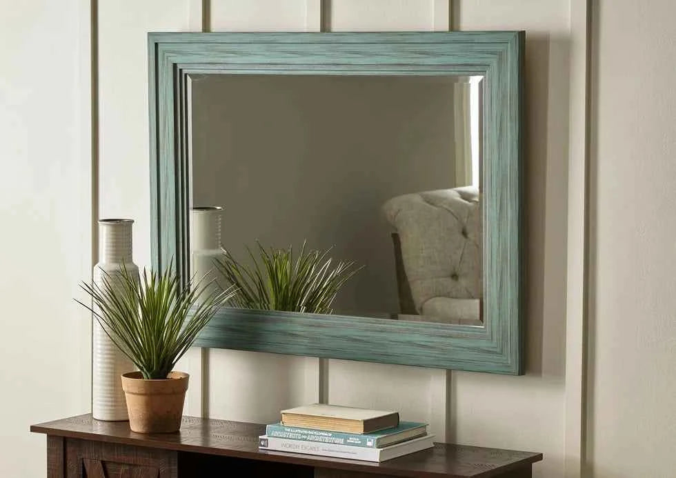 MIRROR THE TIDE SEAFOAM GREEN 830x575mm