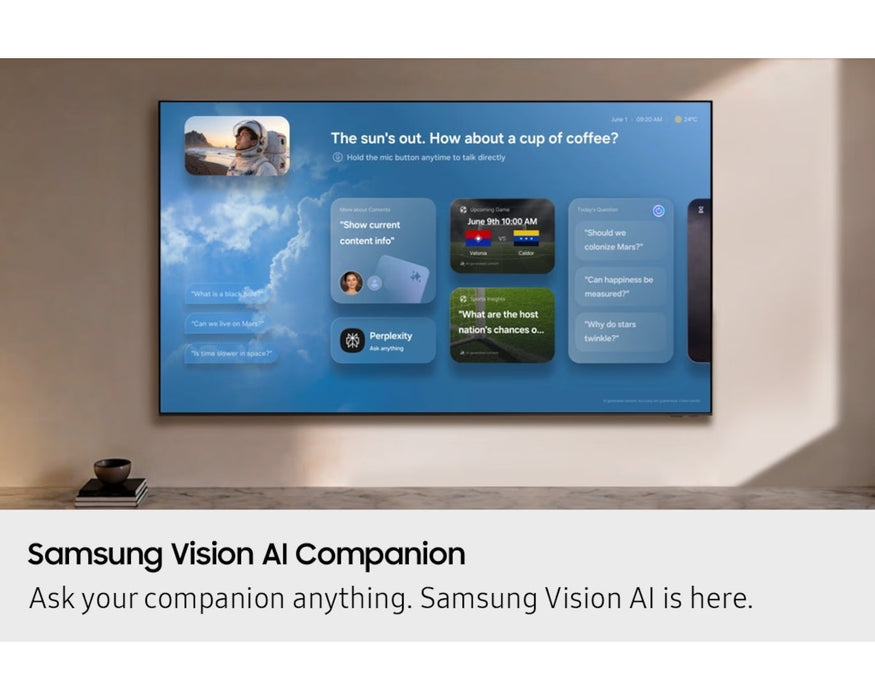 SAMSUNG 65" MINI LED M80H 4K 144HZ VISION AI SMART TV (2026) SAMS