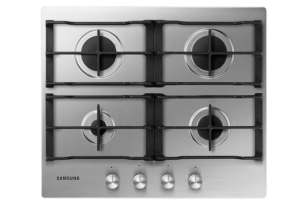 SAMSUNG 60CM 4 BURNER GAS HOB S/S SAMS