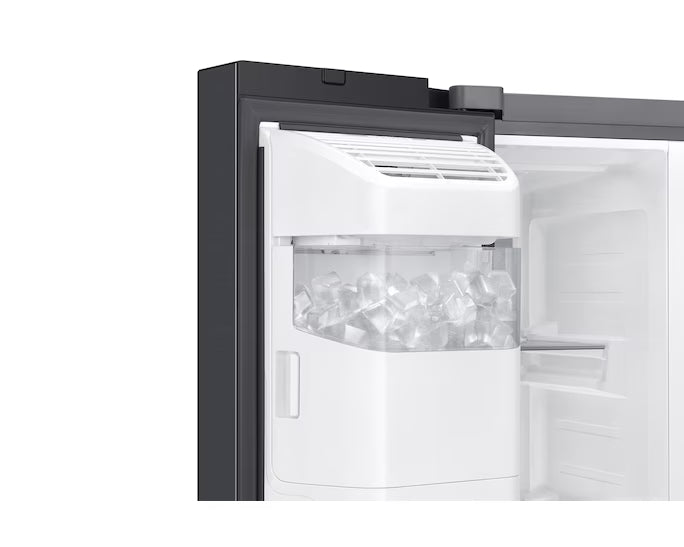 SAMSUNG SBS AUTO W/ICE DISP 617L GENTLE BLACK SAMS