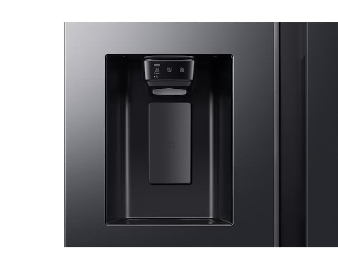 SAMSUNG SBS AUTO W/ICE DISP 617L GENTLE BLACK SAMS