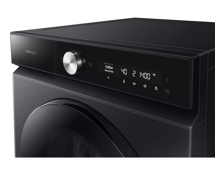 SAMSUNG 12KG BESPOKE F/L WASHING MACHINE BLACK CAVIAR SAMS
