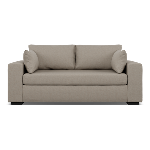 ZUVA 2 DIV COUCH - WOVEN MOCHA FABRIC ZORO