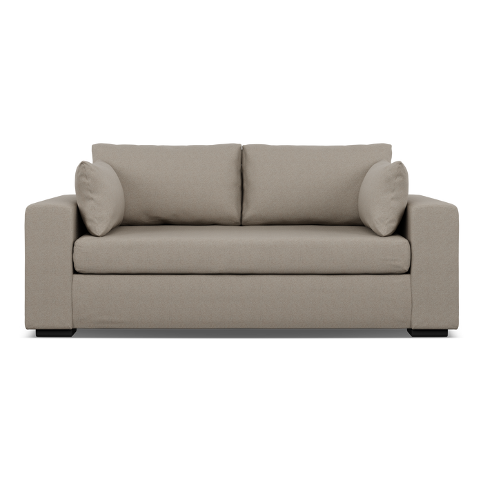 ZUVA 2 DIV COUCH - WOVEN MOCHA FABRIC ZORO