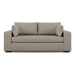 ZUVA 2 DIV COUCH - WOVEN MOCHA FABRIC ZORO