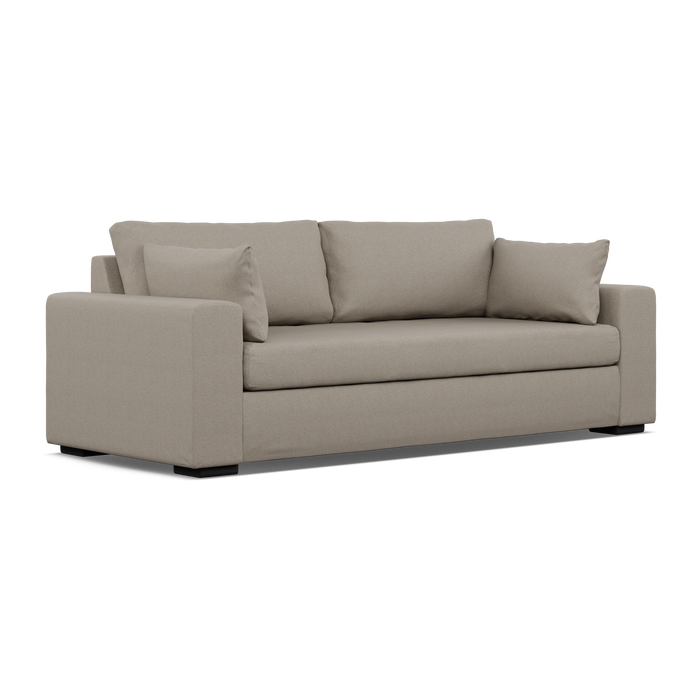ZUVA 3 DIV COUCH - WOVEN MOCHA FABRIC ZORO