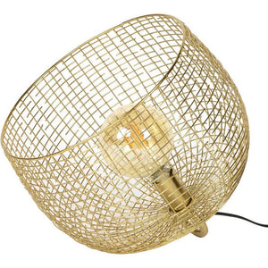 TABLE LAMP 3CM9 BASKET WIRE GOLD
