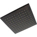 ROSE SHOWER SS SQ BLK 8"