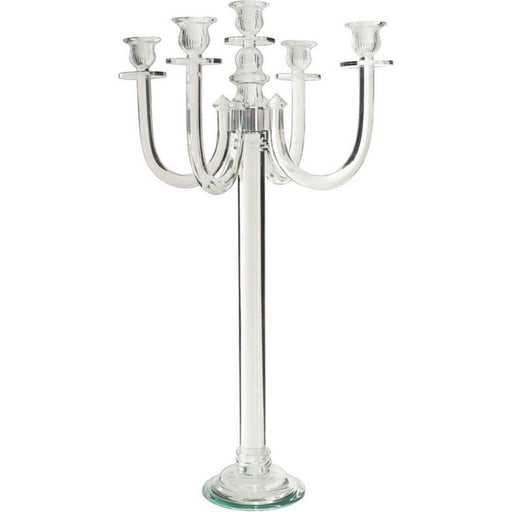 CRYSTAL 5 ARM CANDELABRA 70CM